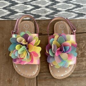 Cat & Jack: Toddler Pink and Yellow Floral Sandals